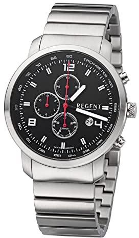 Regent Herrenuhr Chrono Stahl GM2110