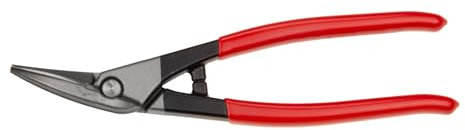 STUBAI Mini Kombi Blechschere PVC-isoliert, rechts – 200 mm – induktiv gehärtet 60–62 HRC – Kurvenschnitte & durchlaufende Schnitte – Profi-Blechschere mit rutschfestem Griff