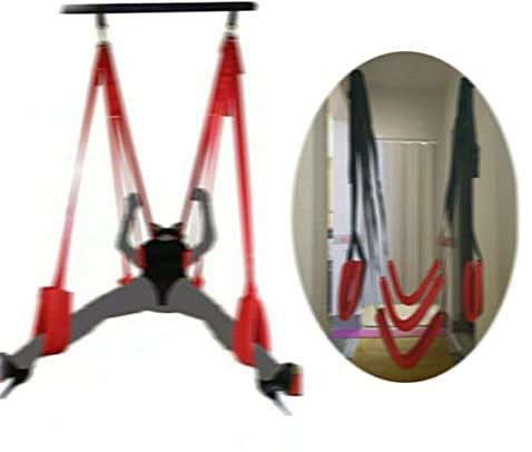 Buosha Hamaca Muebles Vendaje Sillas Juguetes Colgantes, Ideal Para Movimiento Multidireccional, Rojo, 160 kg, Jardín