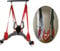 Buosha Hamaca Muebles Vendaje Sillas Juguetes Colgantes, Ideal Para Movimiento Multidireccional, Rojo, 160 kg, Jardín