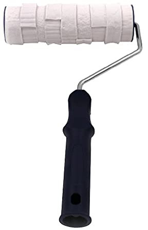 Rouleau de texture en béton de 20,3 cm avec poignée, imitation brique, cylindre de gaufrage, rouleau de peinture pour mur décoratif pour murs