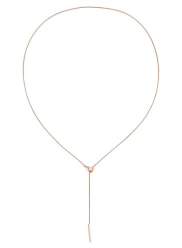 Happiness Boutique Collana da Donna con Chiusura a Cursore | Catena Lariat Y con design a catena serpente | Catena impermeabile in acciaio inossidabile nei colori oro - oro rosa, argento