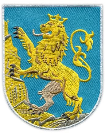 Wappen der Oblast Lwiw, selbstklebende Rückseite, bestickter Aufnäher/Abzeichen