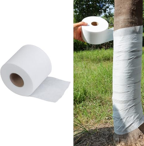 Sozize 115ft Tree Protector Wraps Breathable Tree Trunk Bandage Cover Winter-Proof Antifreeze Bandage Tree Wrap to Protect Small Tree Bark from Deer Animal Damage Sun Scald