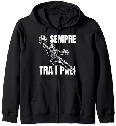 Portiere Calcio Calcetto Pallone Scarpe Calcetto Guanti Port Felpa con Cappuccio