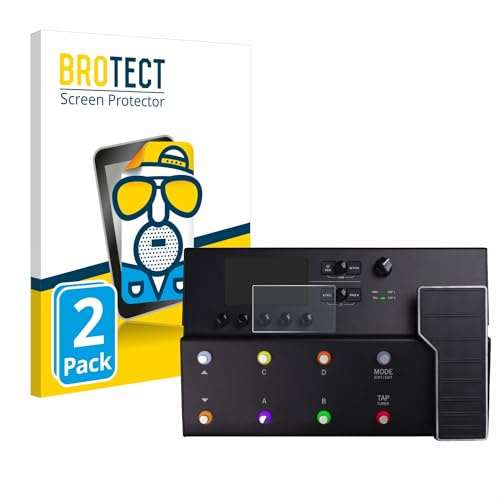 BROTECT Schutzfolie für Line 6 POD Go | 2 Stück Entspiegelnder Displayschutz Made in Germany Matte Displayschutz-Folie Anti-Reflex Anti-Fingerprint Einfache Montage
