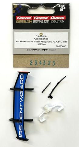 Carrera Digital124 Heckspoiler/Kleinteile Audi R8 LMS GT3 evo Team Abt Sportline, No.7 DTM 2022 (23946) Maßstab 1:24
