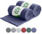 wometo 2er Set Eco Fleecedecken aus 100% recyceltem Material + OekoTex und GRS Zertifiziert 130x160 cm ca. 400 g - dunkelblau mit Anti-Pilling und Kettelrand