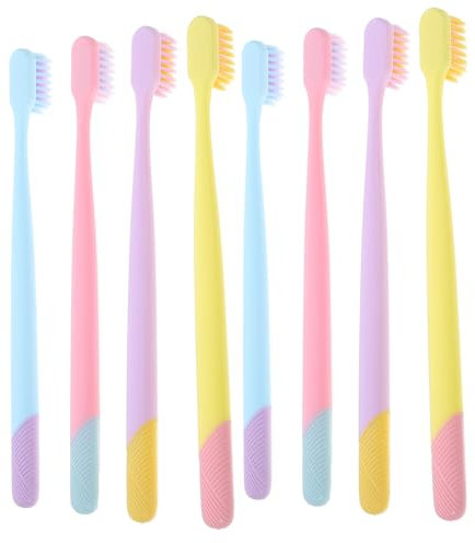 Beavorty 10stücke Zahnbürstenhandbuch Mit Weichen Borsten Handzahnbürsten Tragbare Zahnbürsten Für Erwachsene Alltagszahnbürsten Verschleißfeste Zahnbürsten Ergonomische Für Reise Oral Rein
