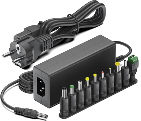 HKY Alimentatore 12V 5A Trasformatore 60W,trasformatore Utilizzato per barra luminosa a LED, display, radio e altre apparecchiature Strisce LED 2835/3528/5050, Router, WLAN, Scanner, Monitor LCD TFT