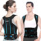 Fascia Posturale Spalle e Schiena Uomo: Lombare Supporto Postura Donna - Busto Correttore Posturale - Schiena Dritta Tutore Raddrizza Spalle - Cintura di Correzione Della Postura Regolabile Nero (L)