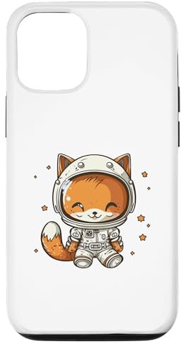 Hülle für iPhone 14 Kawaii süßer glücklicher Astronaut Fuchs Astro-Tier Weltraumliebhaber