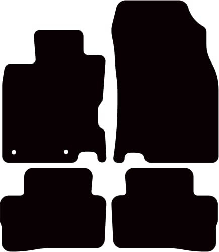 Kovvar Fußmatten passend für Renault Kadjar 2015-2022 Passend zur Ausführung: Ohne Bose-Soundsystem | Qualität: Comfort