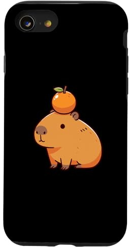 Capybara mit Orange auf dem Kopf Capybara Hülle für iPhone SE (2020) / 7 / 8