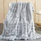 Kuscheldecke Kaninchen Plüsch Decke Super Soft Wohndecke Dick 1000 G/M² Flanell Decke Couchdecke Warme Überwurfdecke Sofadecke Vielseitig Blanket Für Bett Sofa Schlafzimmer Büro Weiß 230 x 250cm