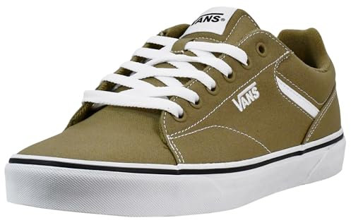 Vans Herren Seldan Sneaker, Canvas Olive/White, 48 EU