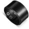 Telooco Gothic Lederarmband Schwarz Punk Armbänder Herren Vintage Breite Wickelarmband Metall Druckknopf Punk Herrenarmband mit Sicherem Verschluss Manschette für Jungen Vater Geschenk