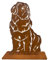 Terma Stahldesign Rost Neufundländer Hund Lebensgroß 90 cm Handmade Germany tolle Gartendeko aus Metall Figur deko Geschenk Rostfigur Garten deko Gartenfigur, hundegrab deko