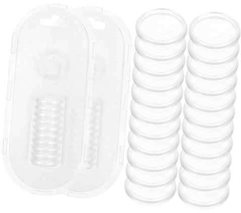 CAXUSD Bindungsdiscs Für Notizbücher 38mm Transparente Weiße Blätterbinder Ringe Für DIY Notizblöcke Und Planer Geeignet Für Lose Blattsammlungen