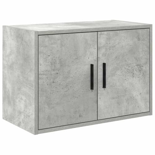 vidaXL Armoire murale de garage gris béton bois d'ingénierie