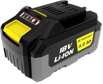 Rodcraft RC20BA40 Li-Ion Akku, 18 V, 4 Ah | Kompatibel mit RC9067, RC9077 und RC9087. Ladezeit ca. 75 Minuten für schnelle Einsatzbereitschaft