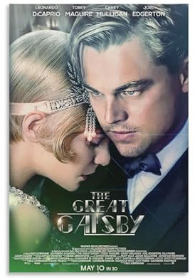 BOJIE Filmposter The Great Gatsby, Wandkunst, Poster, Drucke, Heimdekoration, Bild, Leinwand, Gemälde, Poster, 30 x 45 cm, 23 Stück