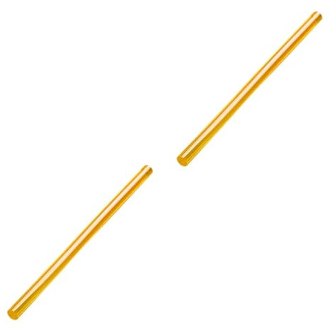 Housoutil 2 Pièces de colle thermofusible k tissu de colle bricolage bâtons de colle tube de colle de colle bâtons thermofusibles matériel de bricolage Polyamide Jaune
