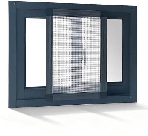 Fenêtre Coulissante en Aluminium 50x60cm 40x80cm 60x80cm Fenêtres de Remplacement pour sous-Sol avec Verre Trempé Dépoli, Ventilation(HXW 50X80CM/19.6X31.4IN)