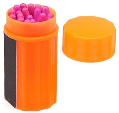 Matches Survival Kit,Windproof Waterproof Long Match with Case,Fire Starters Tool for Hiking Camping (1 Box)