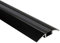 F01 LED Aluprofil Lichtleiste Schiene Übergang für LED Streifen Strip B-Ware 2m schwarz klar
