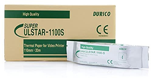 GIMA Durico - Papier pour Imprimante Vidéo Compatible SONY UPP-110HS,Standard, 110 mm x 20 m, 5 rouleaux.