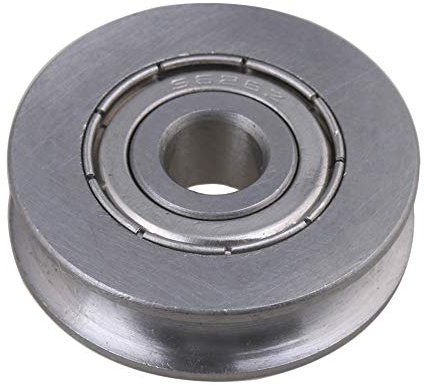 cnbtr 2 6 x 25 x 7 mm U Form 440 C Edelstahl versiegelt Umlenkrolle Schiene Kugellager Rolling Rad Silber