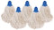Abbey No.16 Socket Cotton Mop heads Replacement Pack of 5 – Super Absorbent String Mop Universal Screw On Socket - Floor Cleaning Heavy Duty mop head ( Blue )
