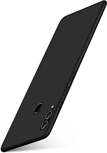 moex für Huawei P smart 2019 Hülle Ultra Dünn, Schutzhülle mit erhöhtem Kameraschutz, Slim Cover Hardcase Backcover, Dünnste Handyhülle Minimalistisch Alpha Case, Matt Schwarz