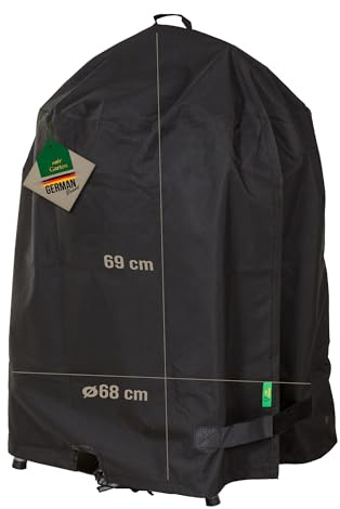 Mehr Garten Grillabdeckung Kugelgrill, Ø68 x 69 cm, 600D Oxford | wasserdicht, UV-beständig, reißfest und winterfest - robuste Schutzhülle für Grill mit Kordelzug für sicheren Halt