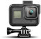 Mantona Magic Alu Cage compatibile con GoPro Hero 8 - Copertura protettiva in alluminio per Hero 8 Black, copertura protettiva in alluminio Cage Frame anodizzato nero, con adattatore di fissaggio