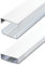 Flacher Design Aluminium Kabelkanal lackiert in Weiss Hochglanz RAL9003 selbstklebend 50 mm x 15 mm Alunovo Kabelschacht Leitungskanal Installationskanal (Länge: 140cm)