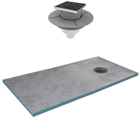 Bac receveur de douche à carreler 160x90cm recoupable sur mesure + bonde verticale - RAINY