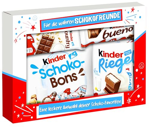 SchokoFreunde Geschenke ® Schokoladen-Set Geschenkbox mit kinder Schokolade Mix | Süßigkeiten Großpackung für Geburtstag, Dankeschön, Abschied, Weihnachten | Riesen Schoko-Geschenk mit Liebe