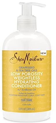 Shea Moisture Grapeseed & Tea Tree Oils - Low Porosity Weightless Hydrating Conditioner with Sunflower Oil