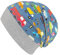 Wollhuhn ÖKO Leichte Mädchen/Jungen Beanie-Mütze Bündchen Elastisch Übergangszeit/Sommer Kinder-Mütze Baumwolle (Öko-Stoffe, Bio) 22222235 (Autos Jeansblau/Bunt, S)