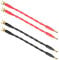 WORLDS BEST CABLES 4 Units - 20 CM - Canare 4S11 – Audiophile Grade - 11AWG - HiFi Speaker Jumper Cable Terminated with Gold Banana to Spade Connectors