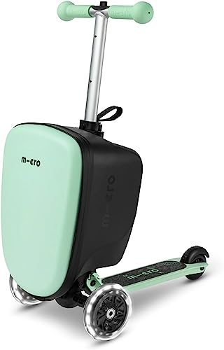 Micro | Suitcase Scooter | Ride on Suitcase for Kids | Toddler Flight Essential | Foldable & Lightweight | 2-6yrs | Mint