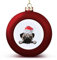 1 x Weihnachtskugeln, Ornamente, Mops, Weihnachtsdekoration, Frohe Weihnachten, Hund mit Weihnachtsmützen, Baumkugeln für Urlaub, Weihnachten, Party-Dekoration