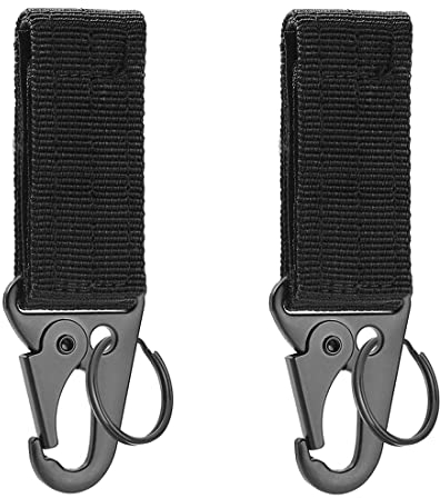 2 Stück Schlüsselanhänger Karabiner Schlüsselanhänger, Taktischer Schlüsselanhänger Gürtelclip mit Karabinerhaken Taktischer Schlüsselanhänger für Autoschlüssel Flasche Camping Wandern
