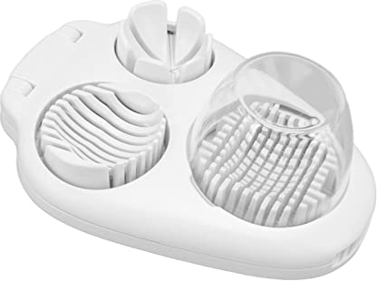 Multi-Boiled Egg Slicers 3 in 1 Egg Slicer Cutter,Wedging Eggs Slicer Multifunctional Kitchen Tool Stainless Steel Slicing Egg Slicer and Wedger Dual Egg Dicer Salad Slicer