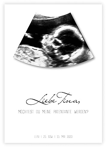 321GESCHENKE Personalisiertes Bild „Möchtest du meine Patentante werden?, Schwangerschaft, Baby, Geschenk zur Geburt, Schwanger, Pate, kleines Wunder, mit und ohne Bilderrahmen (Motiv: PATENTANTE)