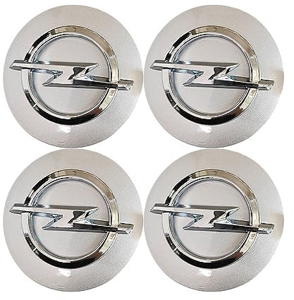 4 Stück Auto Radnabenabdeckung Mit Logo,Für OPEL Vectra Insignia Antara Corsa Astra Grandland X Mokka X Zafira C,54mm ABS Wheel Caps Ersatzteil Wasserdicht Staubdicht Rostschutzzubehör,A