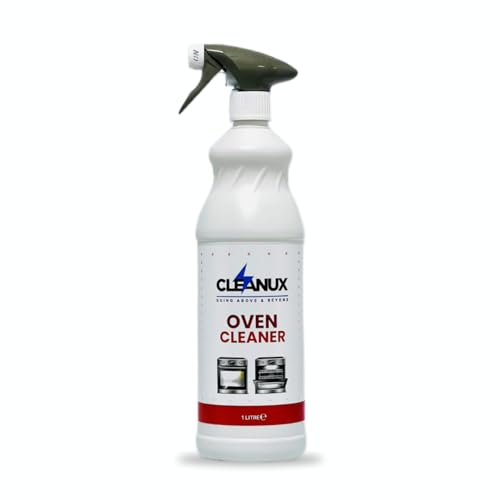 Cleanux Oven Cleaner Spray 1L - BBQ, Grill Cleaner, Grime and Grease Remover