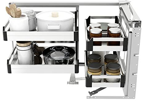 Blind Corner Cabinet Pull Out Right Blind Corner Cabinet Organizer Corner Optimizer Blind Corner Soft Close